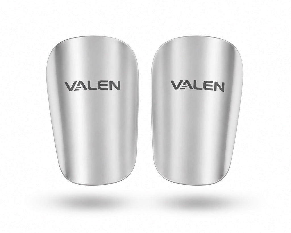 VALEN Mini Shin Pads 10x6 Silver - mini säärisuojat