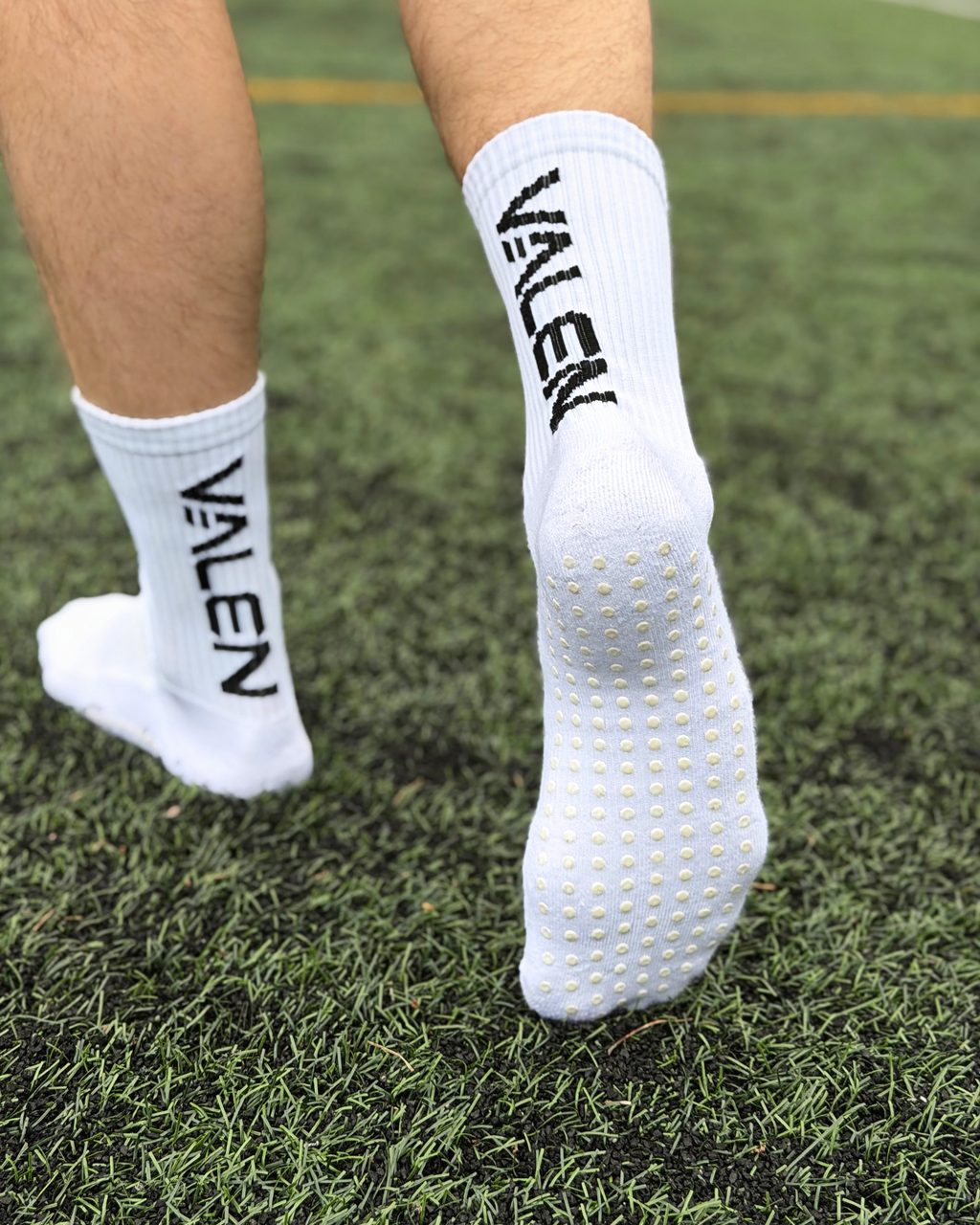 VALEN Grip Socks White – Grip sukat